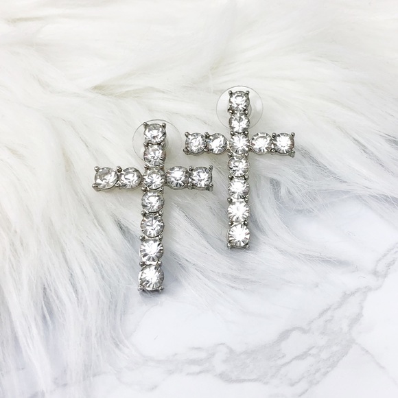 Jewelry - 💎 Cross Rhinestones Earrings